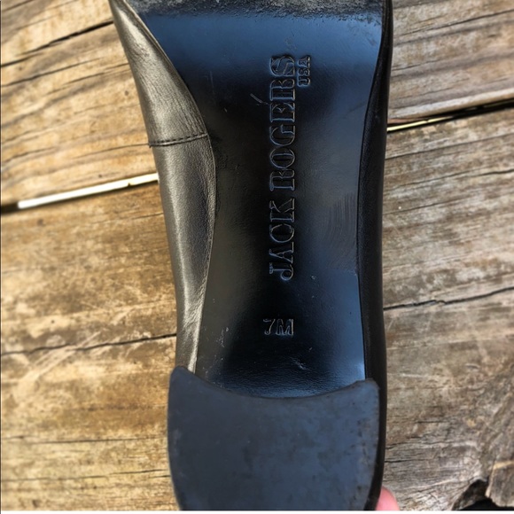 Jack Rogers leather chunky heel Isabelles - Picture 2 of 3